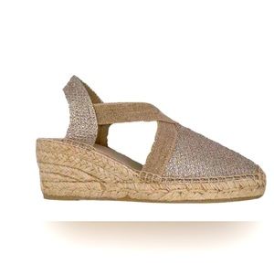 Toni Pons Triton Platinum Wedge Espadrille